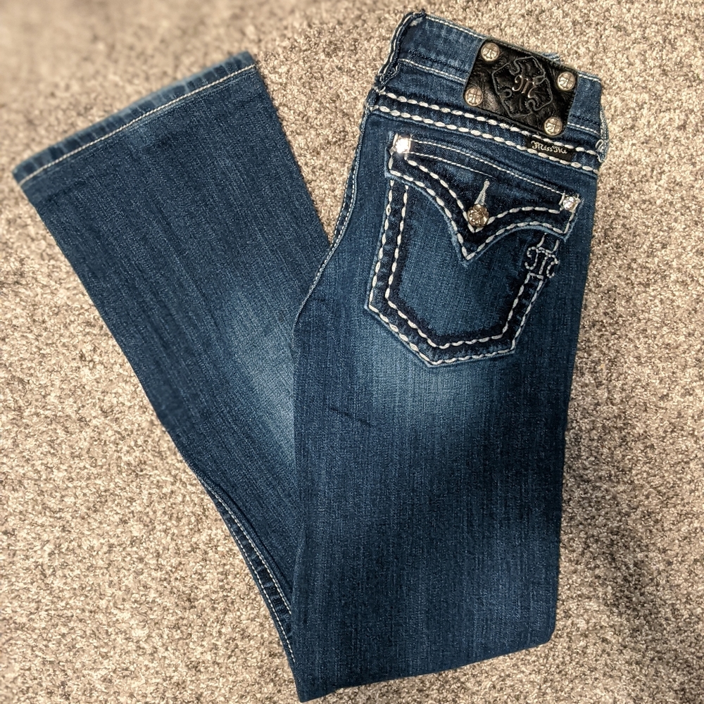 Miss Me boot cut jeans size 29 (inseam professionally altered)
